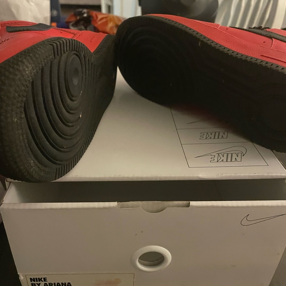 Custom red Air Force Womens 6.5